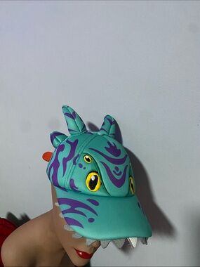 Pandora Turquoise and Purple Dragon Cap youth